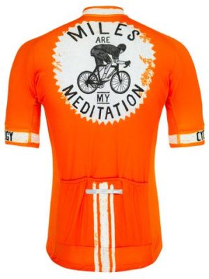 Cyklodres pánský Miles are my meditation (orange)